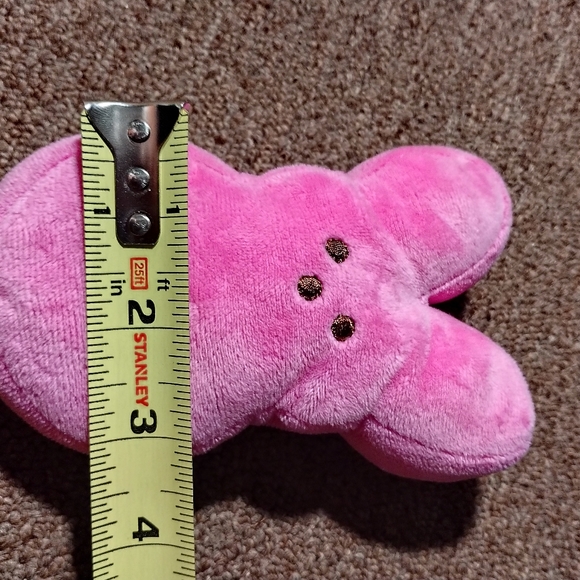 Peeps Pink Bunny Rabbit Plush small 5.5” Stuffed Animal Easter Gently Preloved - Picture 9 of 9